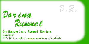 dorina rummel business card